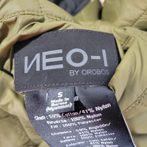 Womans NEO-I by Orobos Black Camo Reversable Bomber Jacket Size Small - Picture 12 of 15